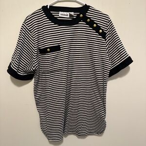 Striped Black and White Kids Shirt